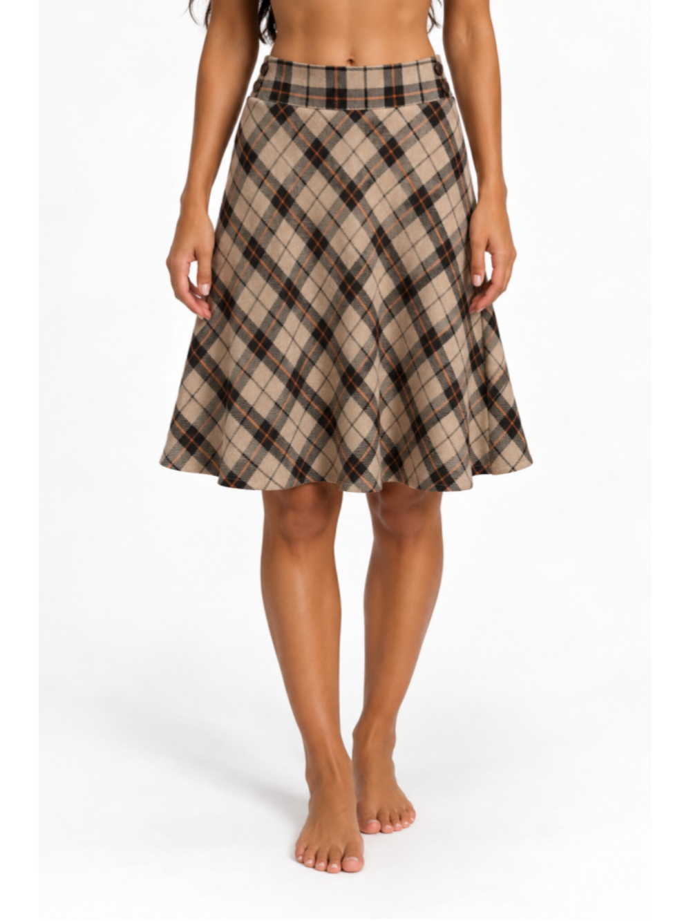 Plaid Wool A Line Skirt Zac & Rachel Dark Academia Preppy Cottagecore Fall Boho